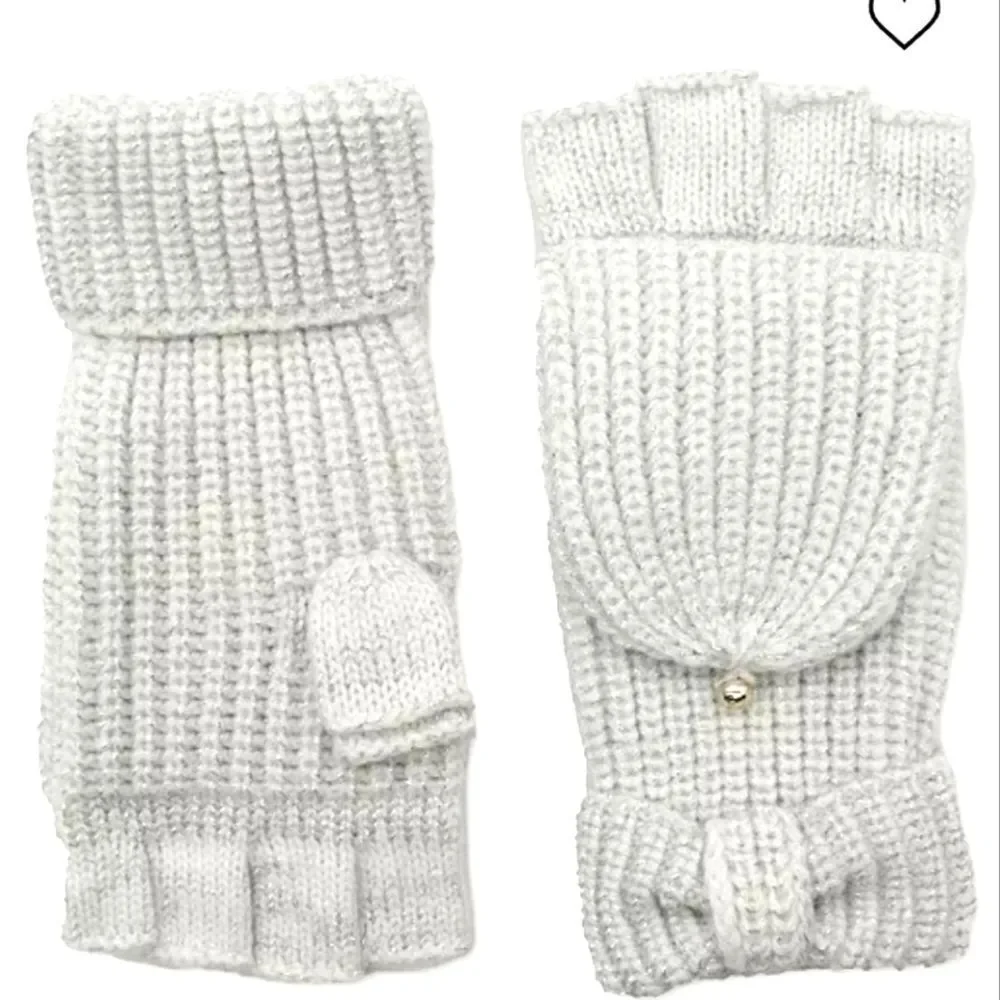 Kate Spade‎ Bow Top Pop Gloves- Cream